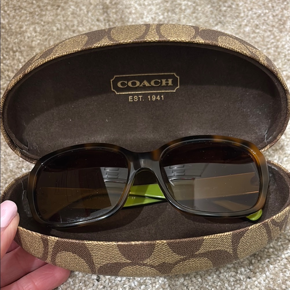 Coach Brown Sunglasses with Case